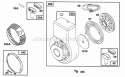 Blower Housing  Rewind Assy Diagram and Parts List for 082331-0162-01  Briggs and Stratton Engine